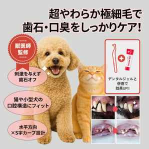 デンタルケアブラシ（ソフト毛）：0.08mmのマイクロファイバーPBT毛