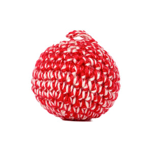 Red Cat Ball – Silvervine Handmade Toy - JAYU PET JAPAN